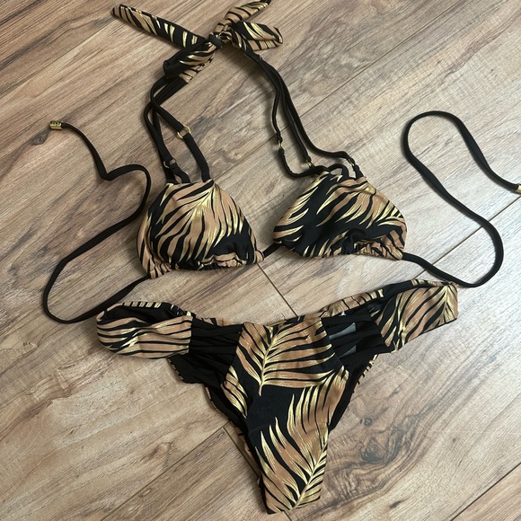 Bikini Beach Bunny - Haut XL Et Bas L, Couleur Rose, Style Plage Sexy Et Fun